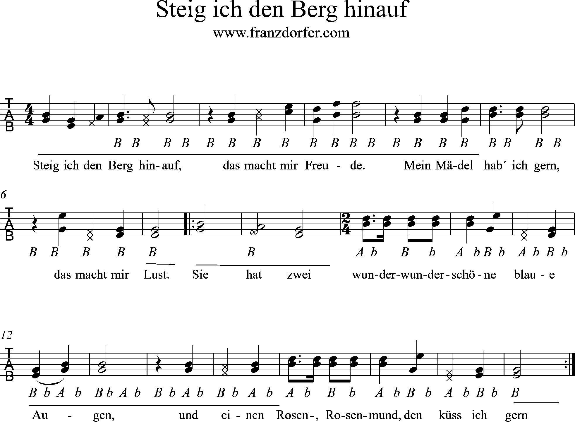 steirische harmonika - Steig ich den berg hinauf